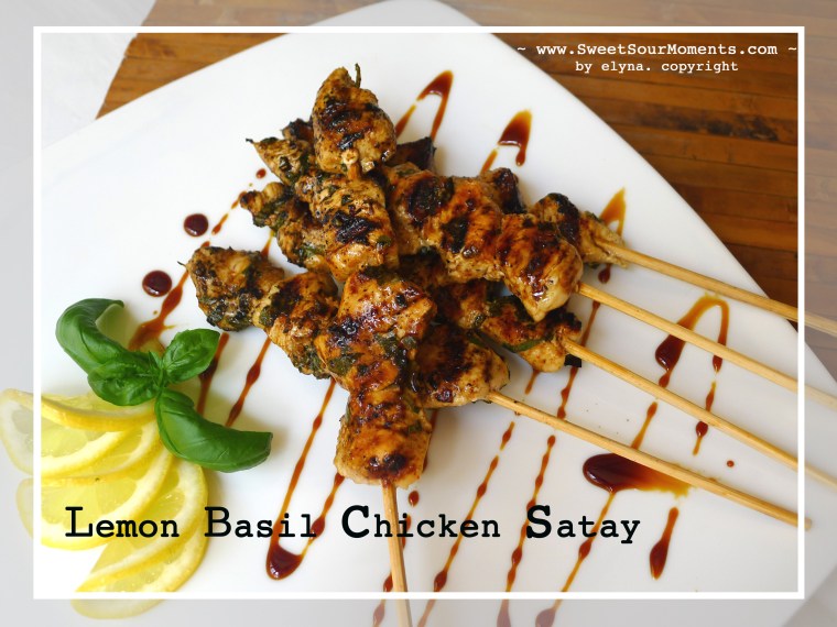 Lemon Basil Chicken Satay
